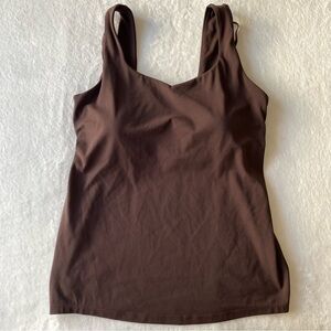 Mōmanda Nursing Cami Tank Top Camisole with Built-In Bra Size Large Brown